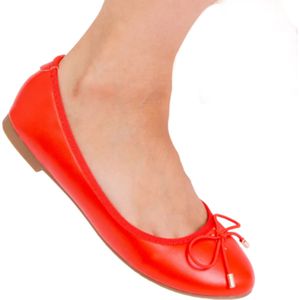 Where's That From Dames/Dames Bexley Slip-on Flat Pumps (40 EU) (Rood)