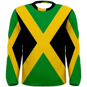 Jamaica Flag Long Sleeve Sublimated Sports Jersey