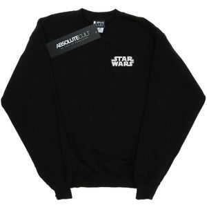 Star Wars Dames/Dames Sweatshirt met Logobadge (M) (Zwart)