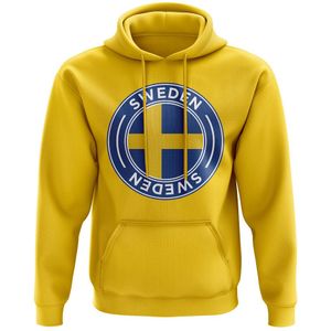 Sweden Football Badge Hoodie (Yellow)