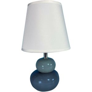 Bureaulamp Versa Blauw Keramisch Textiel (15 x 22,5 x 9,5 cm)