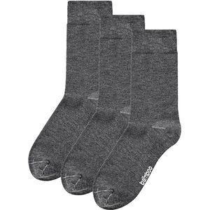 Apollo - Bamboe sokken basic - Grijs - Maat 35/38 - Bamboe dames sokken - Naadloze sokken - Bamboe - Bamboo