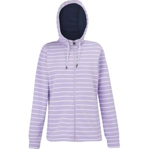 Regatta Dames/Dames Bayletta Full Zip Hoodie (36 DE) (Paarsroze/Wit)