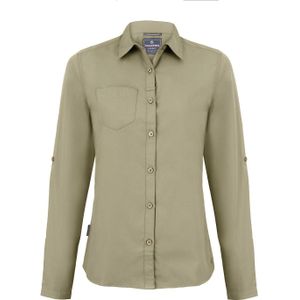Craghoppers Dames/dames Expert Kiwi Shirt met lange mouwen (38 DE) (Kiezelbruin)