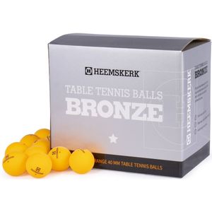 Tafeltennisballen Heemskerk Bronze 1 ster Oranje (per 100)