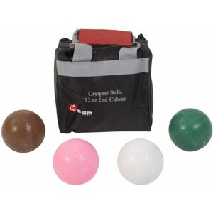 Croquet ballen, 4 stuks, elk 355 gram, Kunststof  Top  Kwaliteit en Klasse