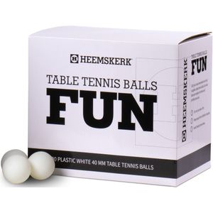 Tafeltennisballen Wit Heemskerk Fun - Per 100 Stuks