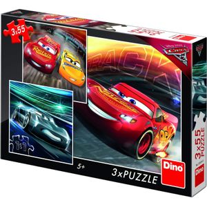 Dino Puzzel - Disney Pixar Cars - 3 x 55 Stukjes