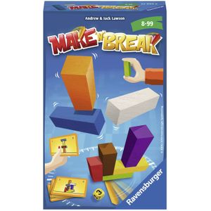 Ravensburger Make 'n Break Pocket - Behendigheidsspel voor 2-4 spelers vanaf 8 jaar | Speeltijd 15-20 minuten