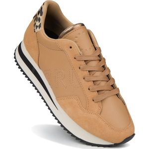 Cruyff Sierra Leopard sneakers dames - Bruin / Beige