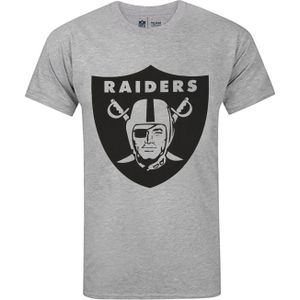 NFL Heren Las Vegas Raiders Logo T-shirt (L) (Grijs)