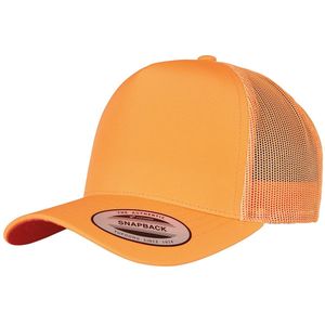 Flexfit Unisex Volwassen Neon Retro Trucker Cap  (Neon Oranje)