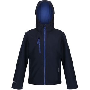 Regatta Kinder/Kids Ablaze 3 Layer Soft Shell Jas (140) (Marine/Nieuw Koninklijk)