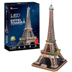 3D-puzzel Eiffeltoren (84 stukjes, LED-verlichting)
