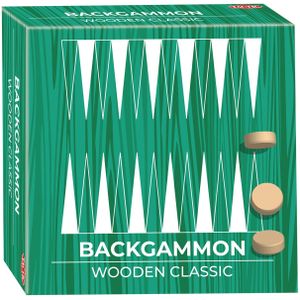 Backgammon in houten box - Klassiek spel voor de hele familie met hoogwaardige houten speelstukken