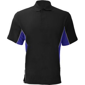 GAMEGEAR ® Heren Track Pique Polo Top met korte mouwen (XS) (Zwart/Royale/Wit)