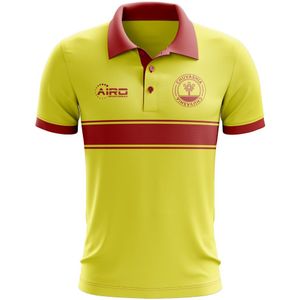 Chuvashia Concept Stripe Polo Shirt (Yellow)