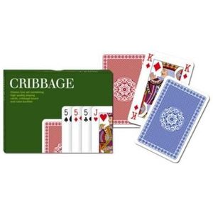 Cribbagebord met kaarten Piatnik kadoset