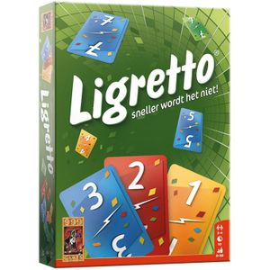 999 Games Ligretto Groen Kaartspel - Geschikt voor 2-4 spelers, combineerbaar tot 12 spelers