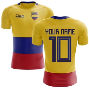 2022-2023 Colombia Flag Concept Football Shirt (Your Name) -Kids