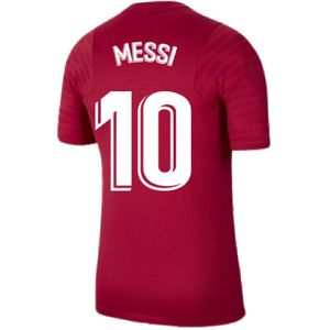 2021-2022 Barcelona Training Shirt (Noble Red) (MESSI 10)