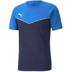 T-Shirt met Korte Mouwen voor kinderen Puma  Individual Rise Blue Blauw Maat 15-16 Jaar