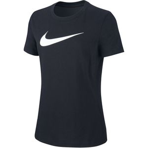Nike - Womens Tee Dry TFC Crew - Sportshirt Zwart - XS