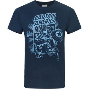 Captain America Official Mens Comic Book T-Shirt