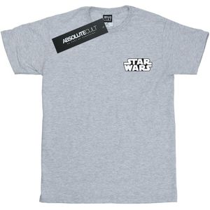 Star Wars Heren Logo Badge T-Shirt (L) (Sportgrijs)
