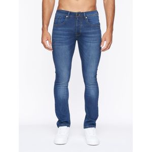 Crosshatch Heren Buraca Slim Jeans (36R) (Stone Wash)