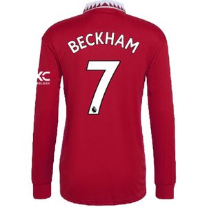 2022-2023 Man Utd Long Sleeve Home Shirt (BECKHAM 7)