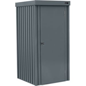 AXI Hector Premium Opbergkast voor in de tuin van metaal in antraciet - 1300L | Tuinkast met slot & schuin Dak | 93x93x185cm