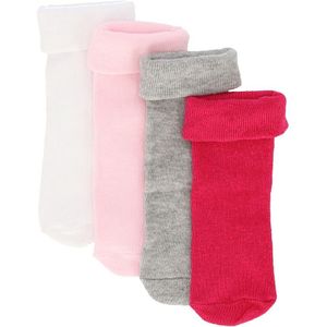 Apollo - Baby Sokken Katoen - Multi Roze - 6/12M - Baby sokjes - Baby sokken