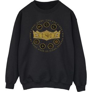 Game Of Thrones: House Of The Dragon Mens Gods Kings Fire And Blood Sweatshirt