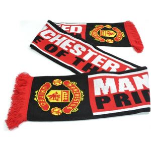 BB Sports - Unisex Manchester United FC Pride Of The North Sjaal  (Rood/Zwart)
