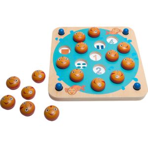 BS Toys Memo Vissen - 8 verschillende geheugenspelletjes voor kinderen vanaf 3 jaar - Speelplezier voor 2 spelers - Speelduur ca. 15 minuten