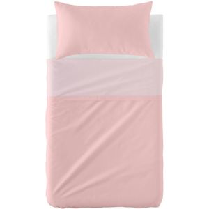 Set beddengoed HappyFriday BASIC KIDS Licht Roze Wieg voor baby's 2 Onderdelen