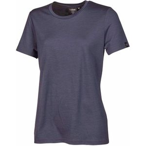 Ivanhoe t-shirt UW Cilla Steelblue voor dames - 100% merino wol - Blauw