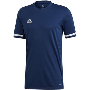 adidas - T19 Short Sleeve Jersey Men - Blauw Sportshirt Heren - S