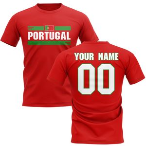 Personalised Portugal Fan Football T-Shirt (red)