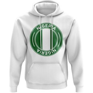 Nigeria Football Badge Hoodie (White)