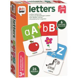 Jumbo Ik Leer Letters - Educatief Spel voor 3+ jaar - Speel alleen of samen - Met 6 spelletjes om letters te leren