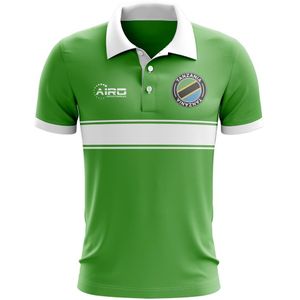 Tanzania Concept Stripe Polo Shirt (Green)