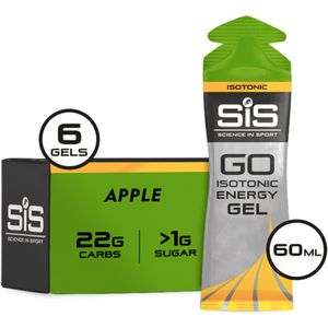 SiS Energygel Go Isotonic | Energie gel | Isotone Sportgel | Apple | 6 x 60ml
