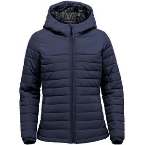 Stormtech Dames/Dames Nautilus Quilted Hooded Jacket (S) (Marine)