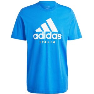 Adidas Italy Dna Graphic 23/24 Short Sleeve T-shirt Blauw M