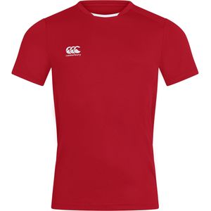 Canterbury Unisex T-shirt Club Dry voor volwassenen (S) (Rood)