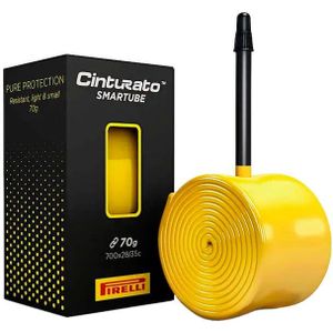 Pirelli Smartube unisex volwassenen, geel met zwart ventiel, 28/35-622, Presta 60 mm