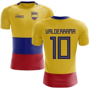2022-2023 Colombia Flag Concept Football Shirt (Valderrama 10) - Kids