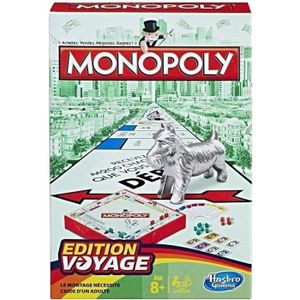 Hasbro Gaming Monopoly Edition Voyage - Compact spel voor 2-4 spelers vanaf 8 jaar